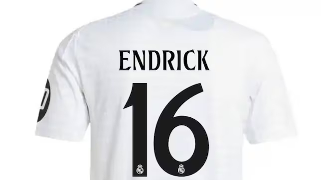 阿斯：恩德里克选择皇马16号球衣，未来可能从姆巴佩手中接过9号